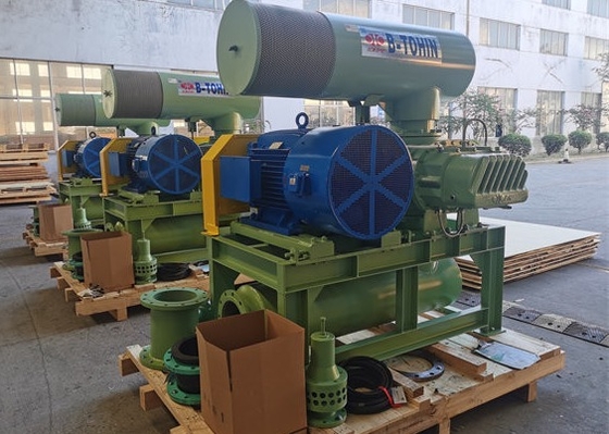 DN100 50Kpa RPM1350 три лопа корневой вентилятор для пневматической транспортировки