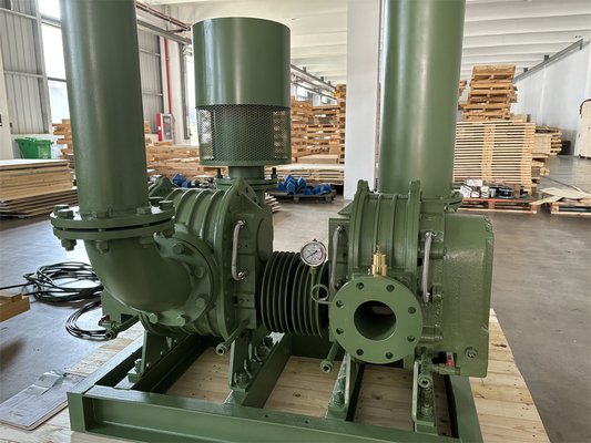 Высокое давление корневой лобный вентилятор 100Kpa-150Kpa Двухступенчатый DN100