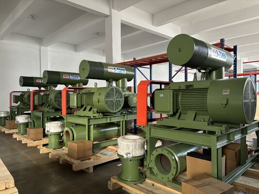 Роторный лопастной воздуходувка Рутса с охлаждающей водой 3 л/мин, давлением на выходе 60-100 кПа и мощностью двигателя 1,5-5,5 кВт